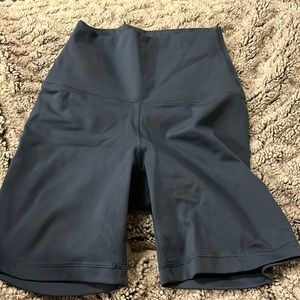 Blue Yogolicious biker shorts